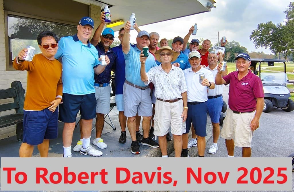 City Park Golf Club tribute to Robert Davis, November 2025
